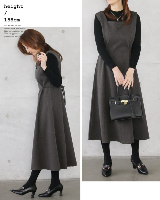 クラシカルに品よく。即コーデが完成。ワンピース&トップス 2点セット