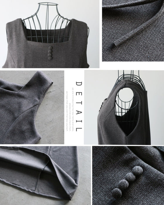 クラシカルに品よく。即コーデが完成。ワンピース&トップス 2点セット