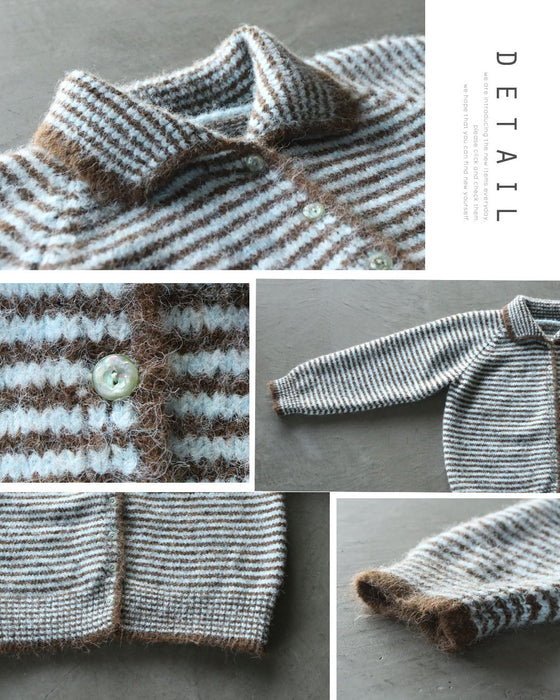 羽織りにもトップスにも使える コスパ最強のボーダーニットカーディガン