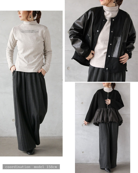 着た瞬間から、ぬくもりに包まれる やわもち裏起毛の大人ロゴトップス