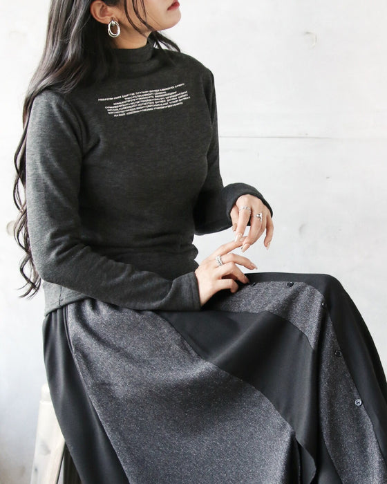 着た瞬間から、ぬくもりに包まれる やわもち裏起毛の大人ロゴトップス