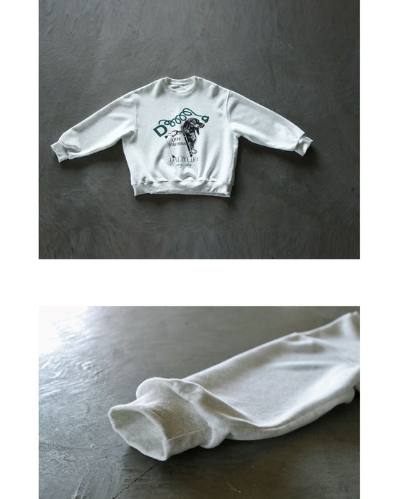 大人コーデにちょうどいい可愛さ 遊び心あるワンちゃんスウェット