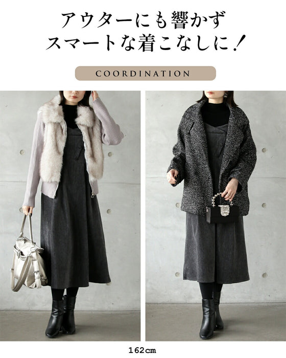 シックで大人可愛いが即完成！ ニット&キャミワンピの2点セット