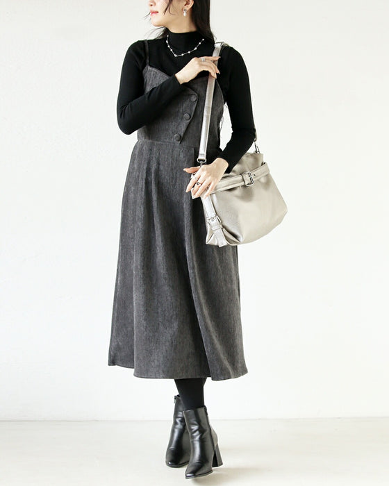 シックで大人可愛いが即完成！ ニット&キャミワンピの2点セット