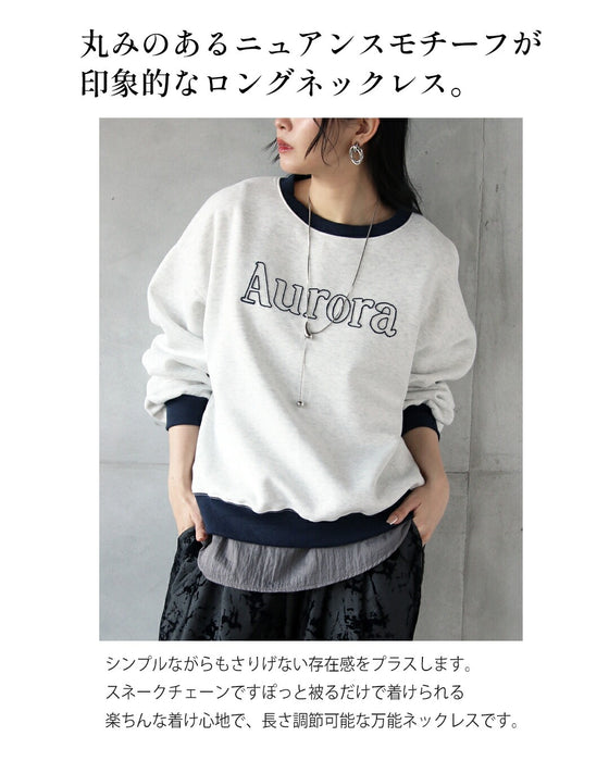 好みで長さをアレンジ！ニュアンスチェーンネックレス