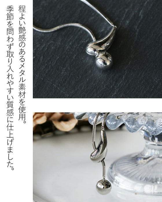 好みで長さをアレンジ！ニュアンスチェーンネックレス