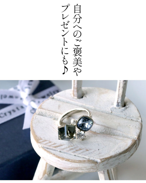 透明感のある煌めき。手元を品よく彩る、ビジューリング