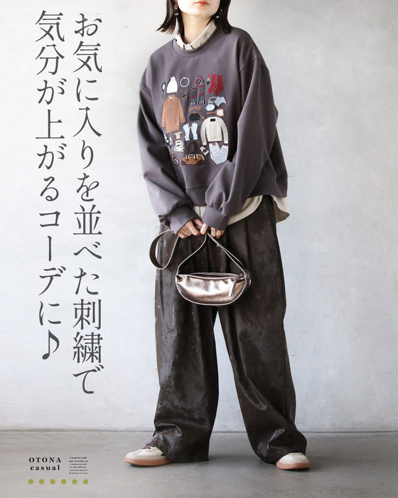 「好き」を詰め込んだ 冬の刺繍スウェット
