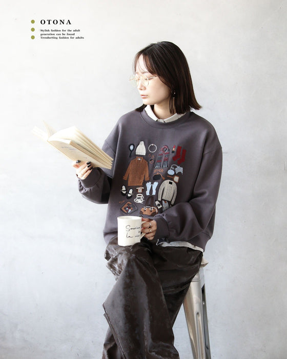 「好き」を詰め込んだ 冬の刺繍スウェット