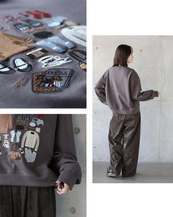 「好き」を詰め込んだ 冬の刺繍スウェット
