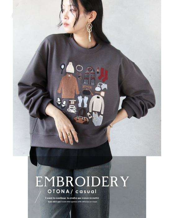 「好き」を詰め込んだ 冬の刺繍スウェット