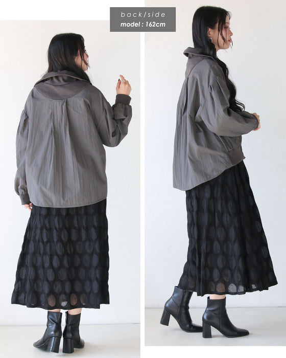 軽量。ジップで魅せるMA-1風ライトアウター