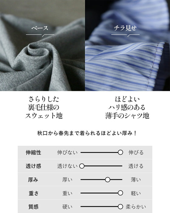 重ね着いらずでサマになるドッキングトップス