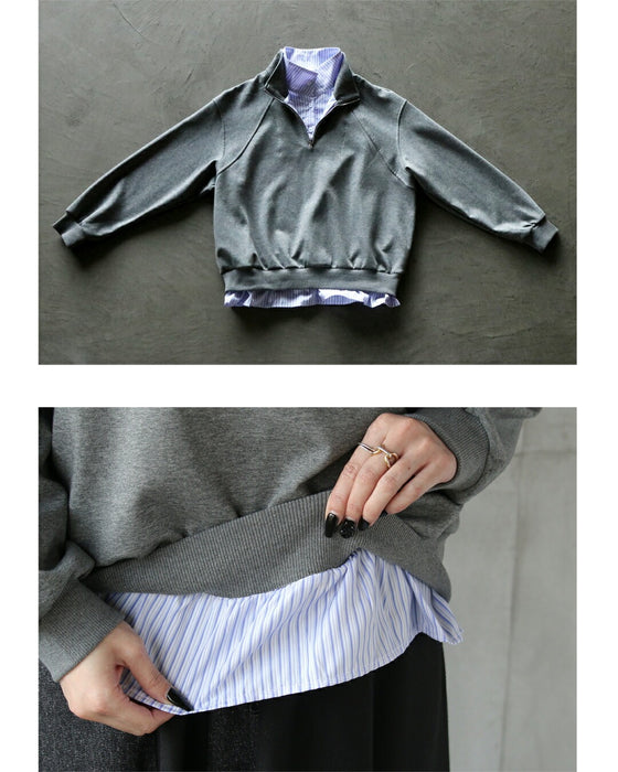 重ね着いらずでサマになるドッキングトップス