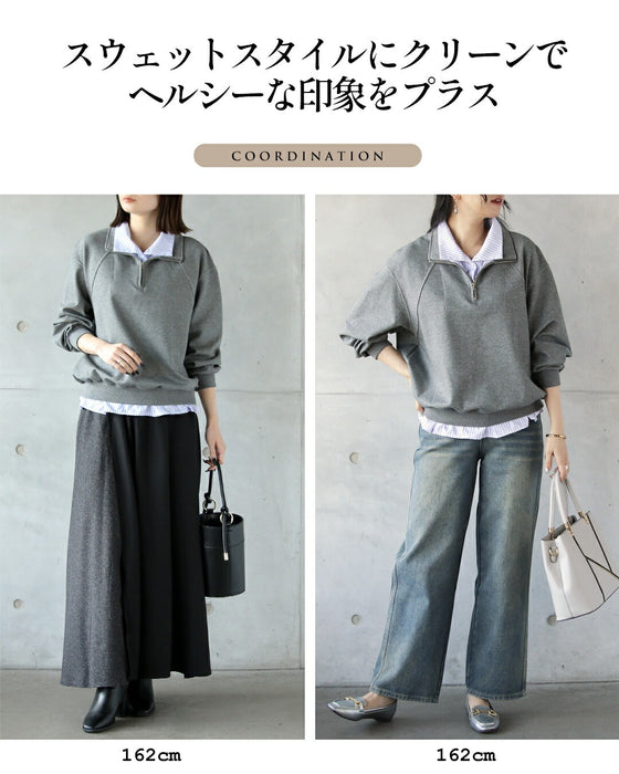 重ね着いらずでサマになるドッキングトップス