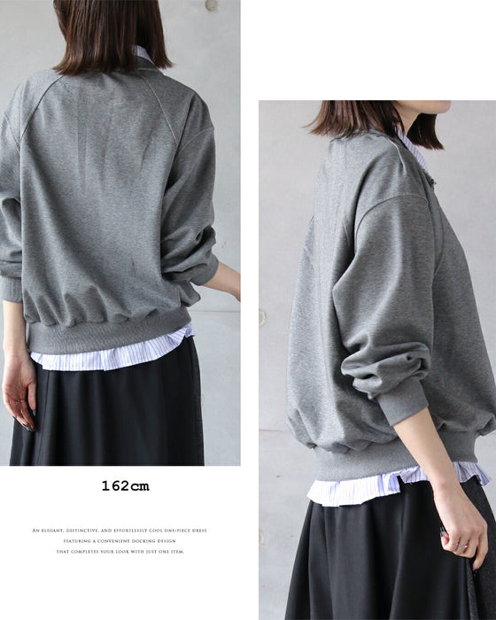 重ね着いらずでサマになるドッキングトップス