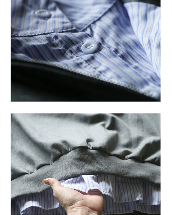 重ね着いらずでサマになるドッキングトップス