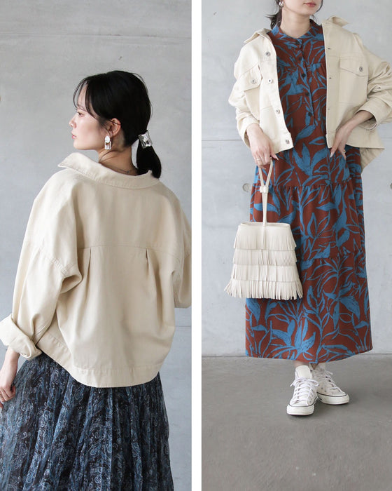 やわらかな余白をまとう ホワイトデニムジャケット