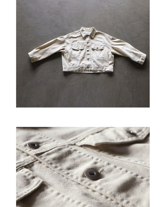 やわらかな余白をまとう ホワイトデニムジャケット