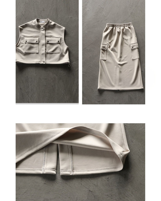 力を抜いて、品よく。着回し自在なベスト＆スカート