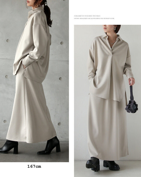 きちんと見えする大人のための抜け感セットアップ