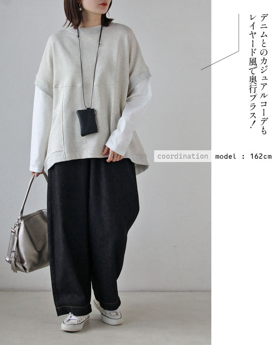 着るだけで「今どき感」叶う レイヤード風ドッキングトップス