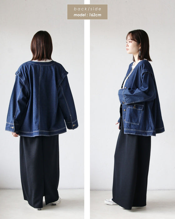 着こなしに選択肢を。袖を外せる 2wayデニムジャケット