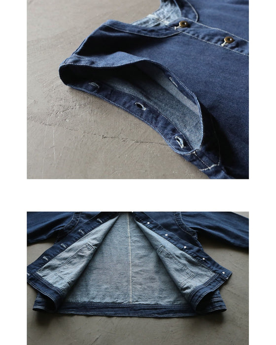 着こなしに選択肢を。袖を外せる 2wayデニムジャケット