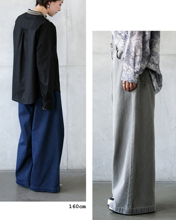 自在にフィットする大人の抜け感ワイドデニム