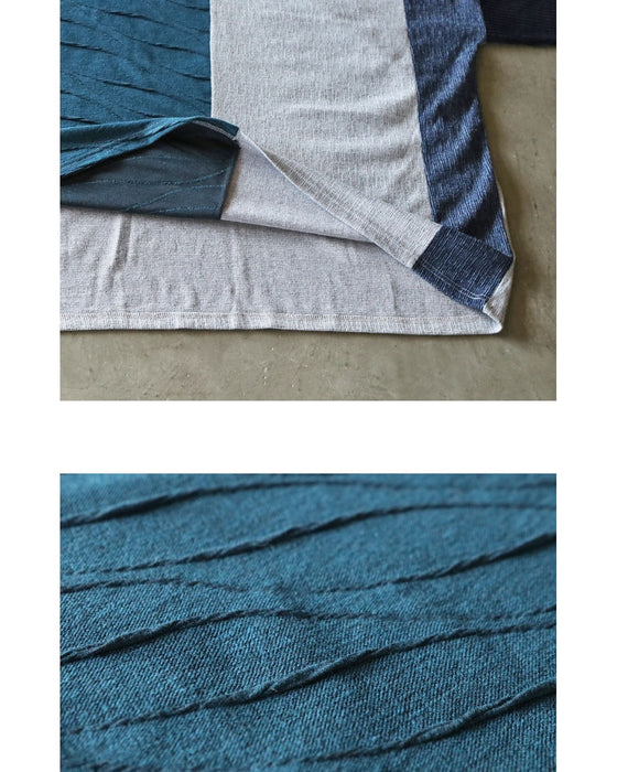 ゆるシャレ。 異素材切替ゆったりトップス