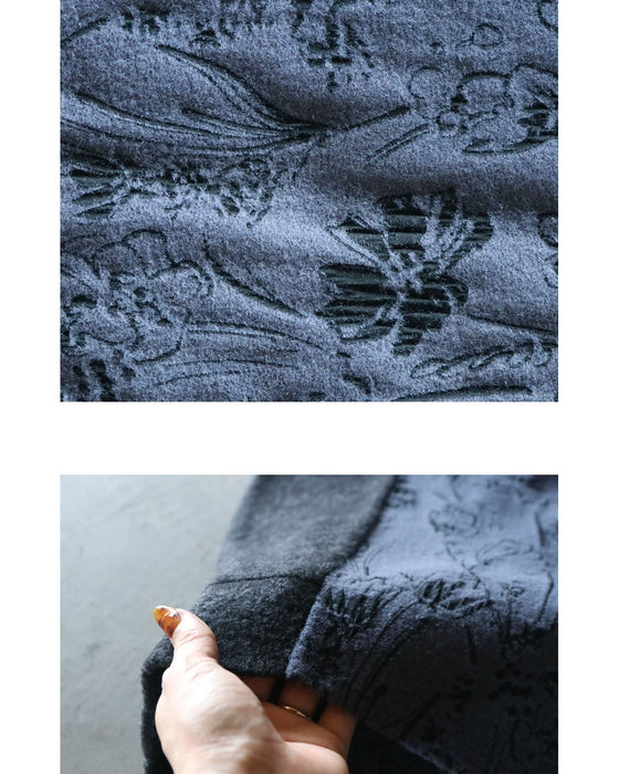 「モード可愛い」と「細見え」が叶う 花柄モード切替トップス