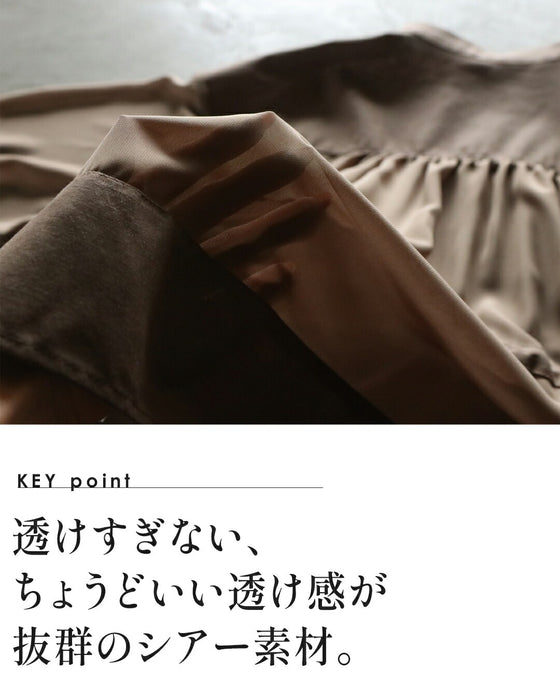 上品シアーで差をつける大人のためのシアーブルゾン