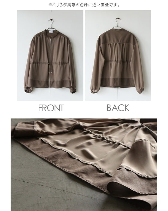 上品シアーで差をつける大人のためのシアーブルゾン