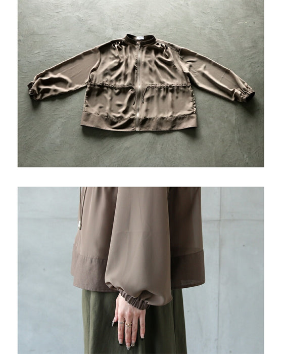 上品シアーで差をつける大人のためのシアーブルゾン