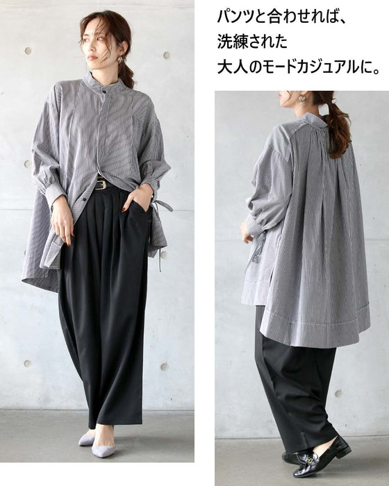 ストライプを更新。大人のストライプデザインシャツ