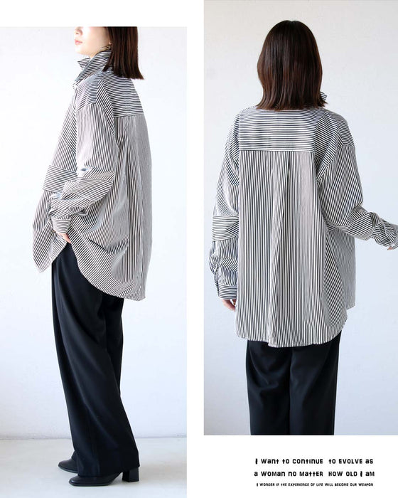 ただのストライプじゃない！ストライプデザインシャツ