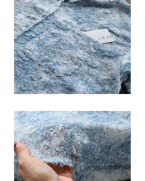 羽のように軽やか 品よく透ける、大人のジャガードレースシャツ