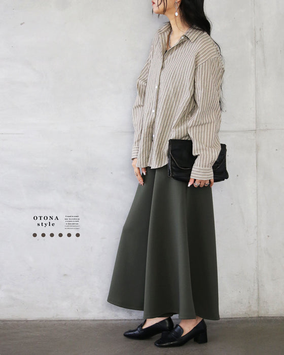 シャツにもライトアウターにも。ヴィンテージ配色ストライプシャツ
