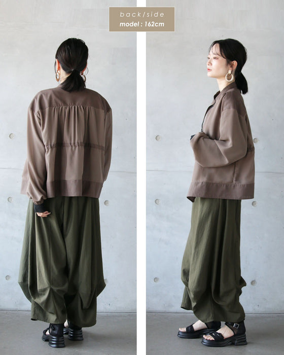 楽なのに洗練。立体タックパンツ