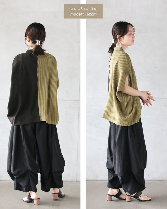 楽なのに洗練。立体タックパンツ