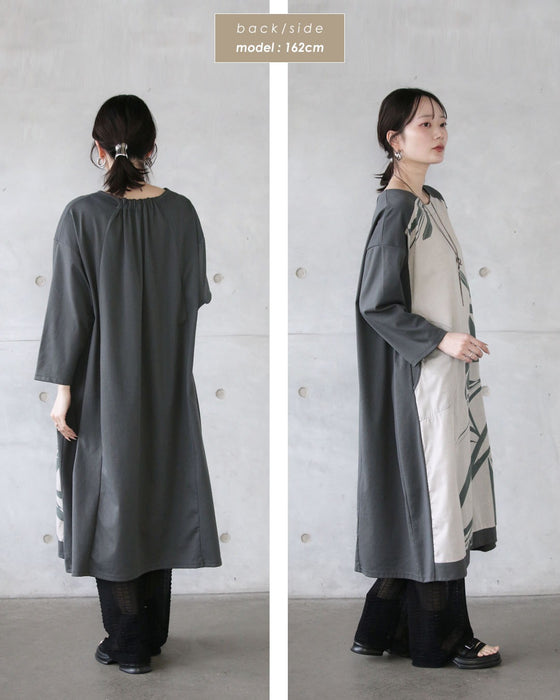 静かに大胆に映える。アートプリントワンピース