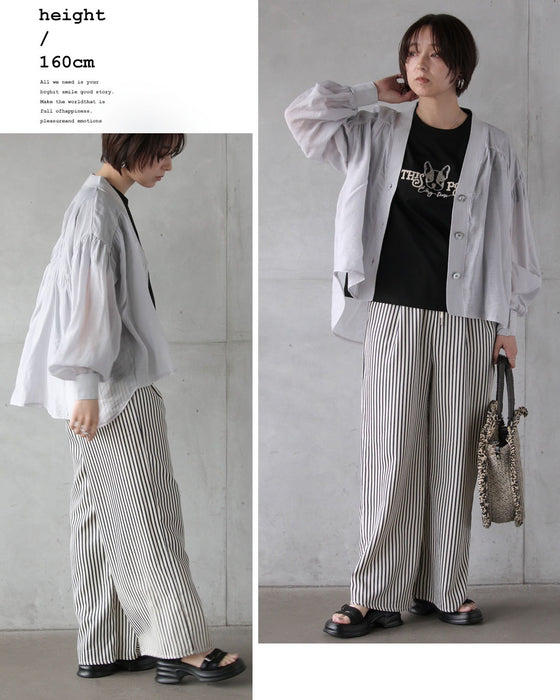 上品に光を透かす、洗練シアーアウター