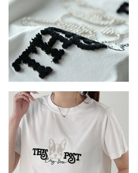 遊び心を、上品に纏う。フレンチブルドッグTシャツ