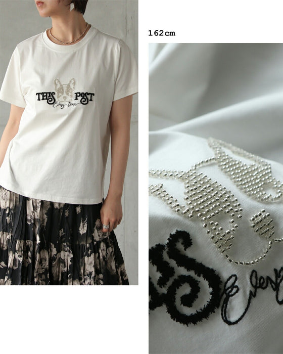 遊び心を、上品に纏う。フレンチブルドッグTシャツ