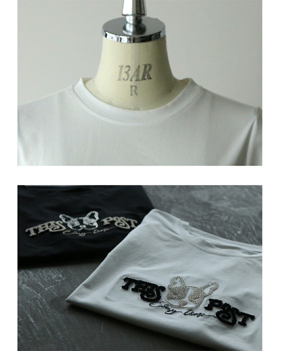 遊び心を、上品に纏う。フレンチブルドッグTシャツ