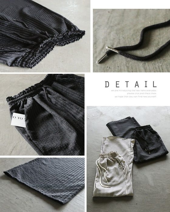 【一癖で差をつける】大人仕立てのストライプワイドパンツ