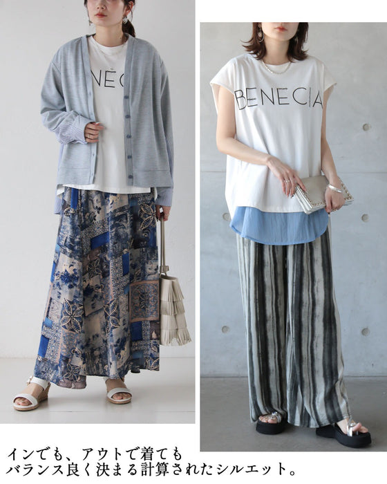 さりげない輝きで差をつける。大人のロゴTシャツ
