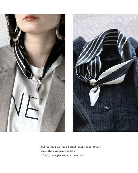 留めるだけで華やぐ、マグネットスカーフ