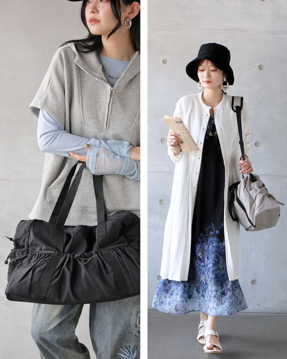 軽やかに持てる、お出掛けの相棒 ナイロンドロストボストンバッグ