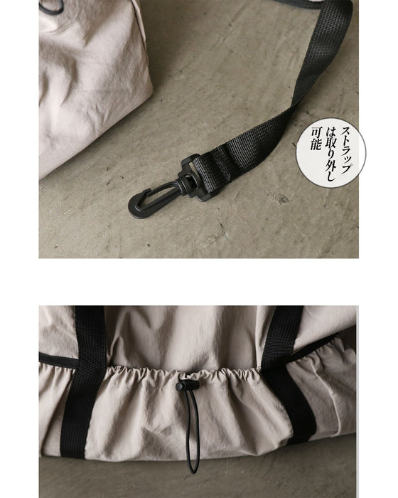 軽やかに持てる、お出掛けの相棒 ナイロンドロストボストンバッグ